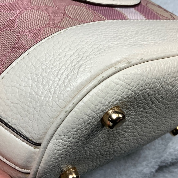 Coach Dempsey Bucket Bag in Signature Jacquard With Stripe And Coach Patch - Picture 9 of 12